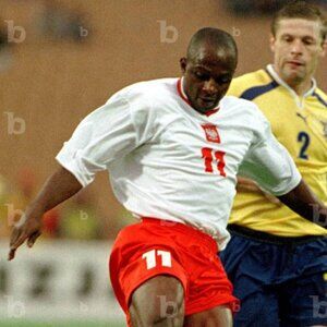 rare Tico Poland 2000 home shirt #11 Emmanuel OLISADEBE Polska World Cup 2002